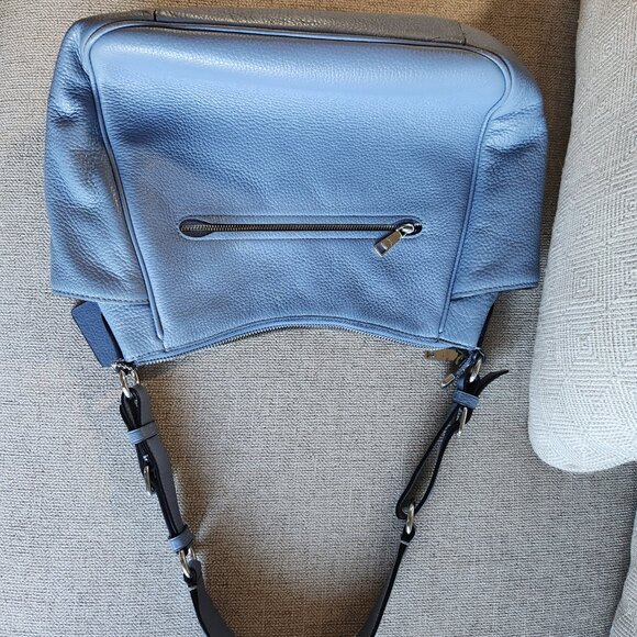 Coach C2853 Rori Silver/Blue Pebble Leather shoulder bag - Picture 12 of 12